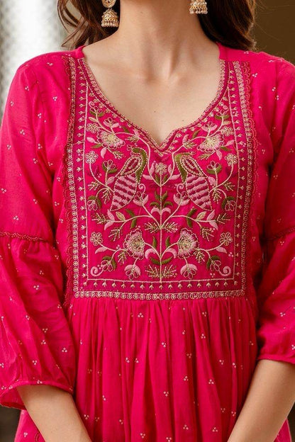 Premium Cotton Suit For Women Mul Peacock - Vijay Laxmi