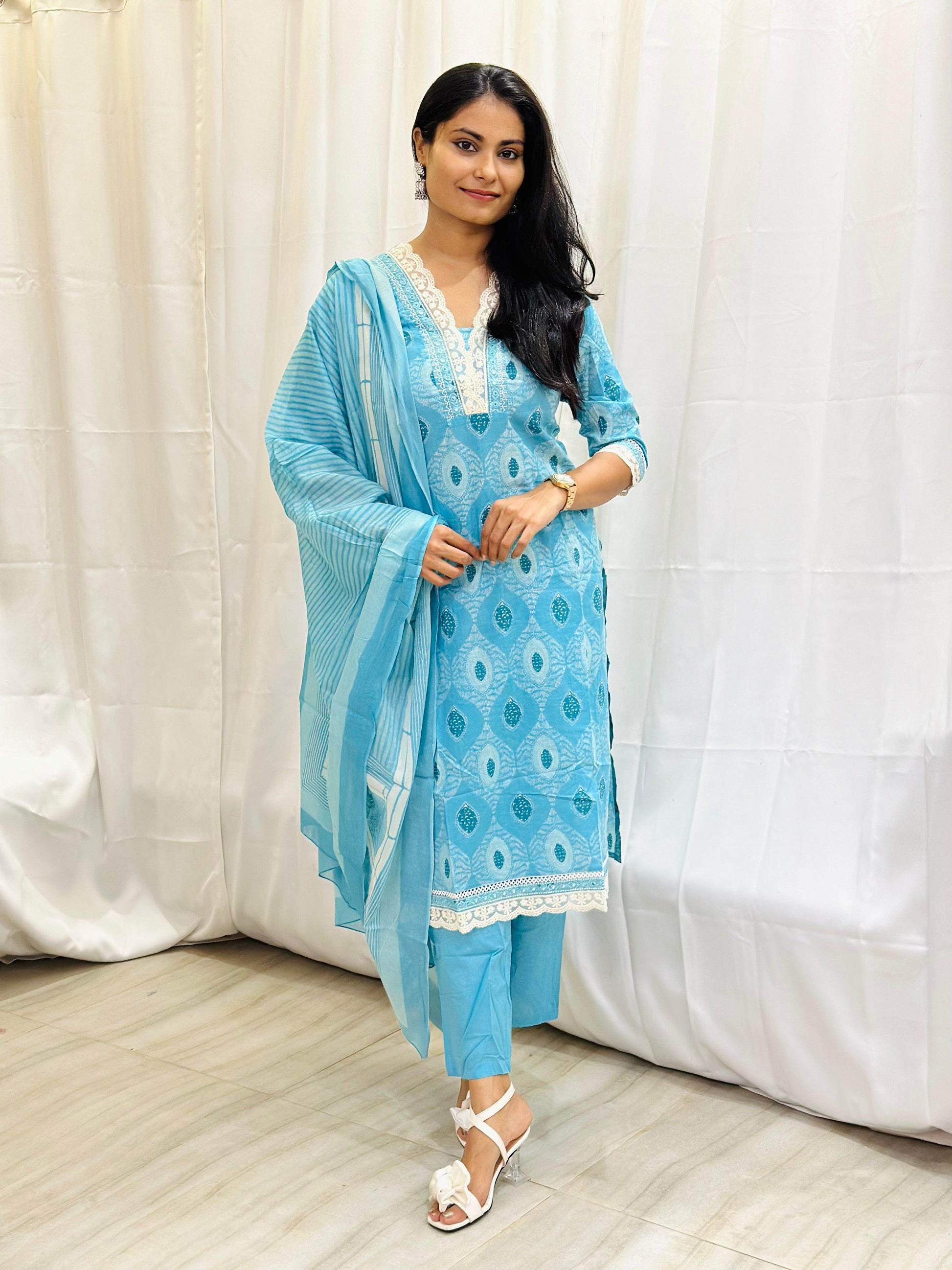 Soft Cotton Suit For Women - Vijay Laxmi