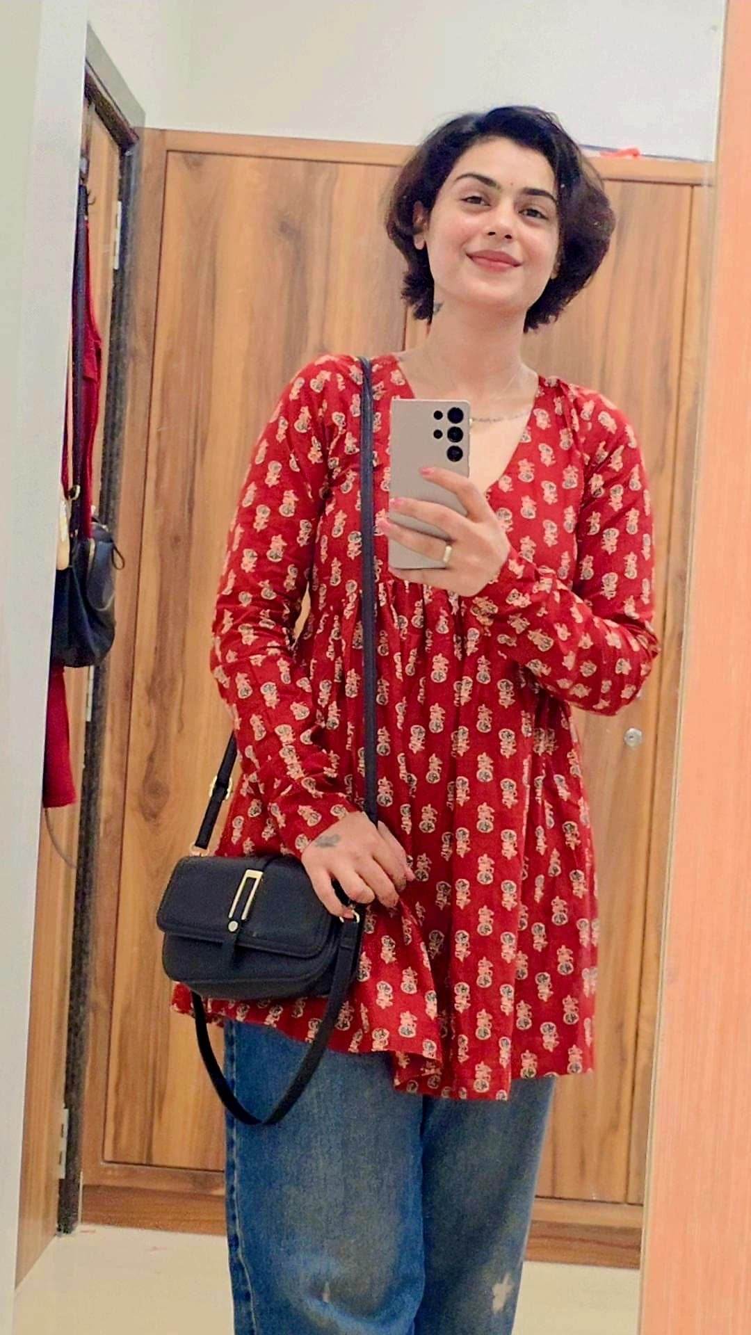 Short Cotton tunic for women - Vijay Laxmi