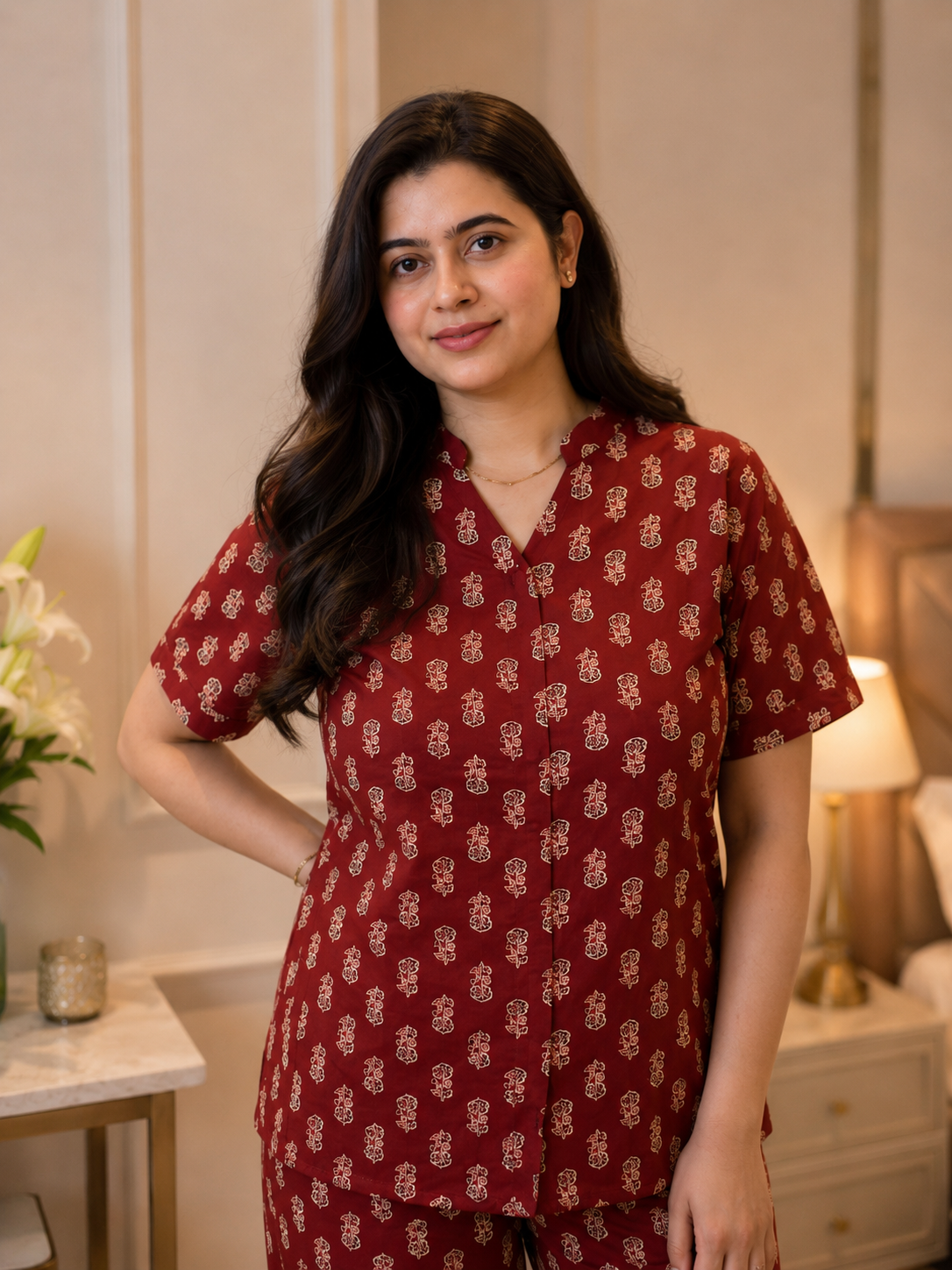 Noor Premium cotton night wear cord set