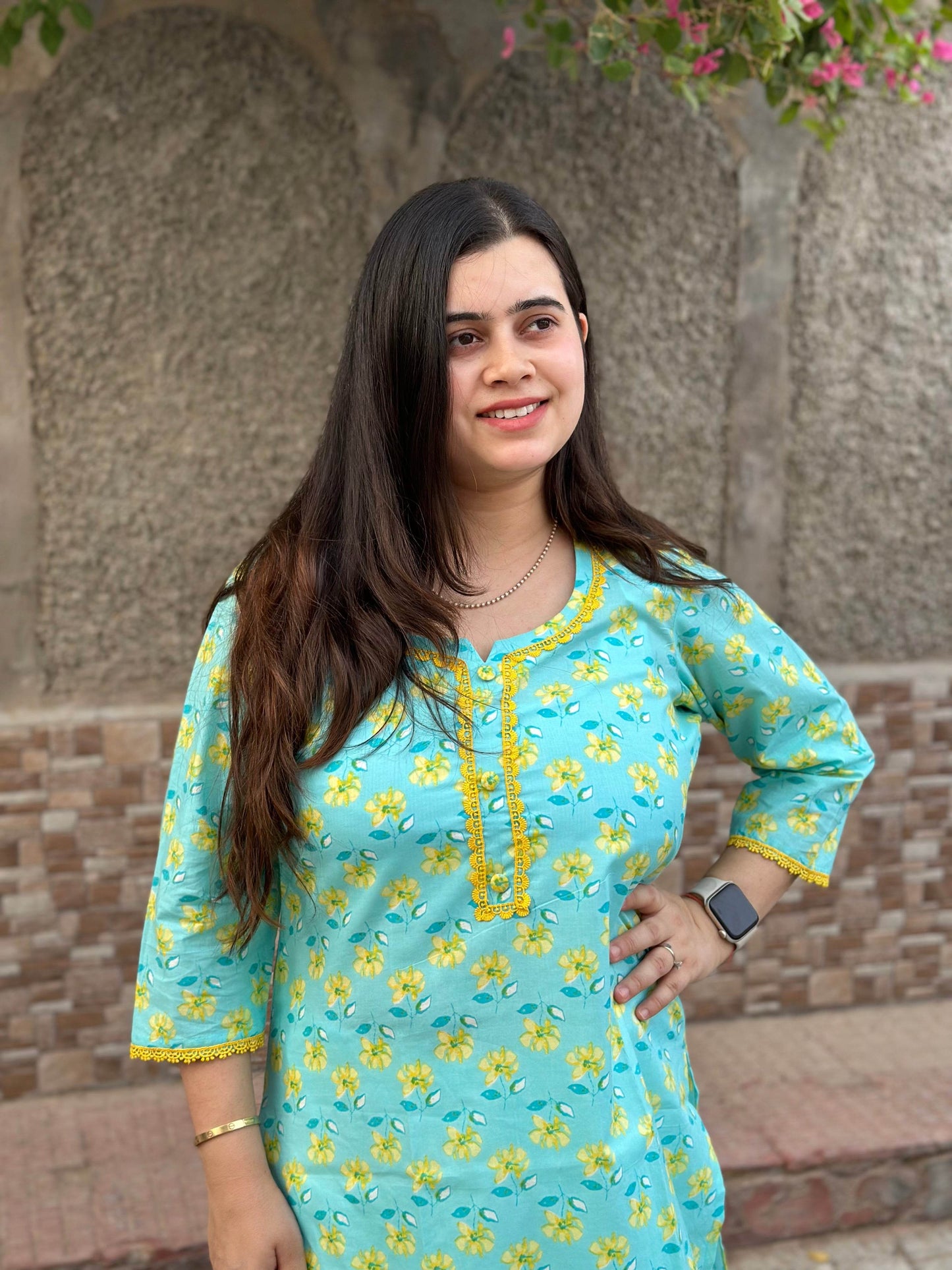 Airy Cotton Kurti for women - Vijay Laxmi