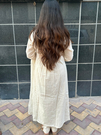 Thread Work Cotton Suit For Women - Vijay Laxmi