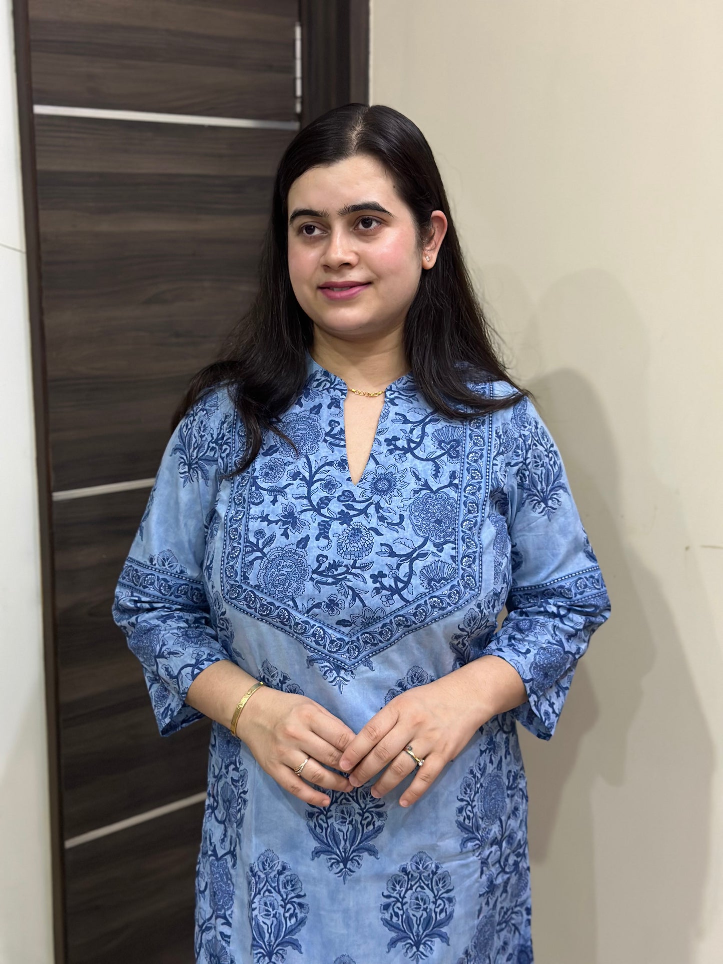 Mehar premium cotton Kurta & Pant Indigo