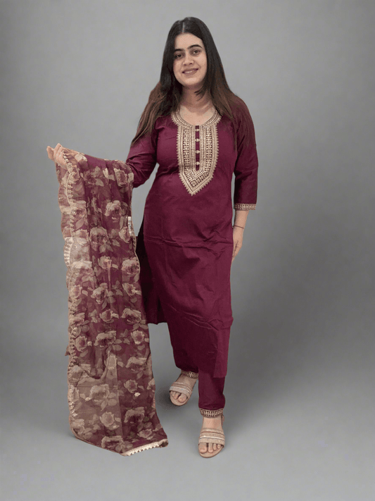 Silk Suit Set - Vijay Laxmi