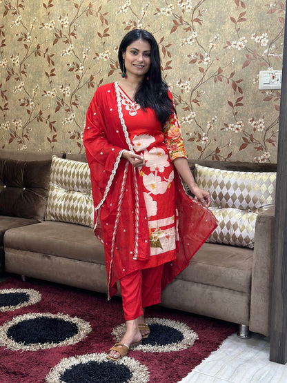 Modal Silk Suit For Women - Vijay Laxmi