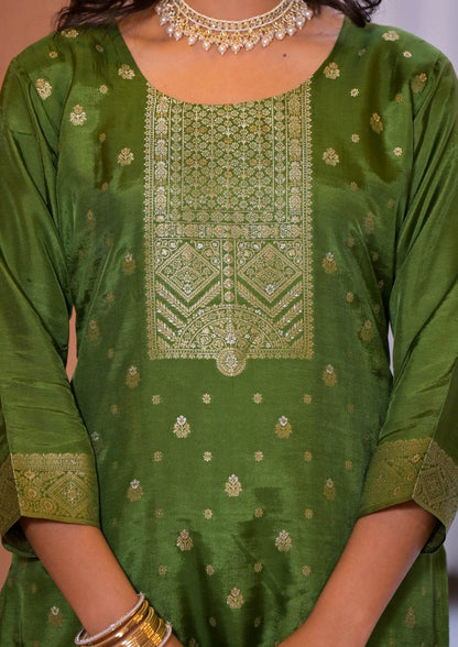 Banarasi Silk Suit Set for Women - Vijay Laxmi