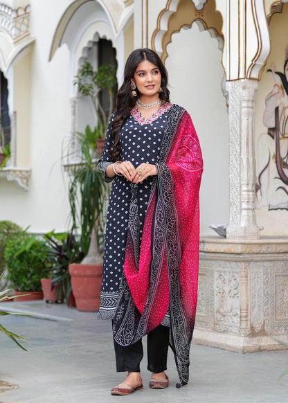 Soft Crepe Silk Suit For Women - Vijay Laxmi