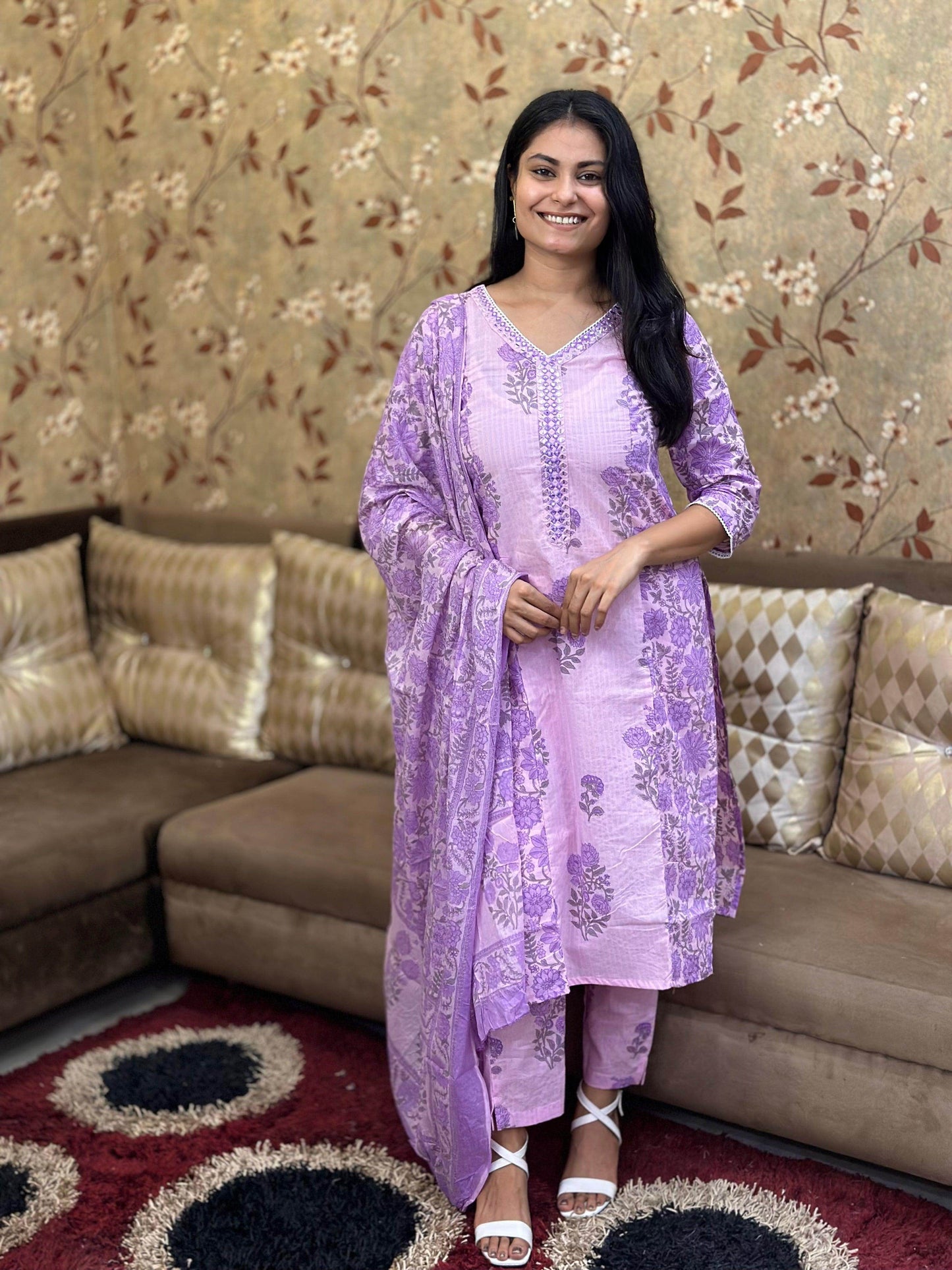 Premium Cotton Suit For Women - Vijay Laxmi
