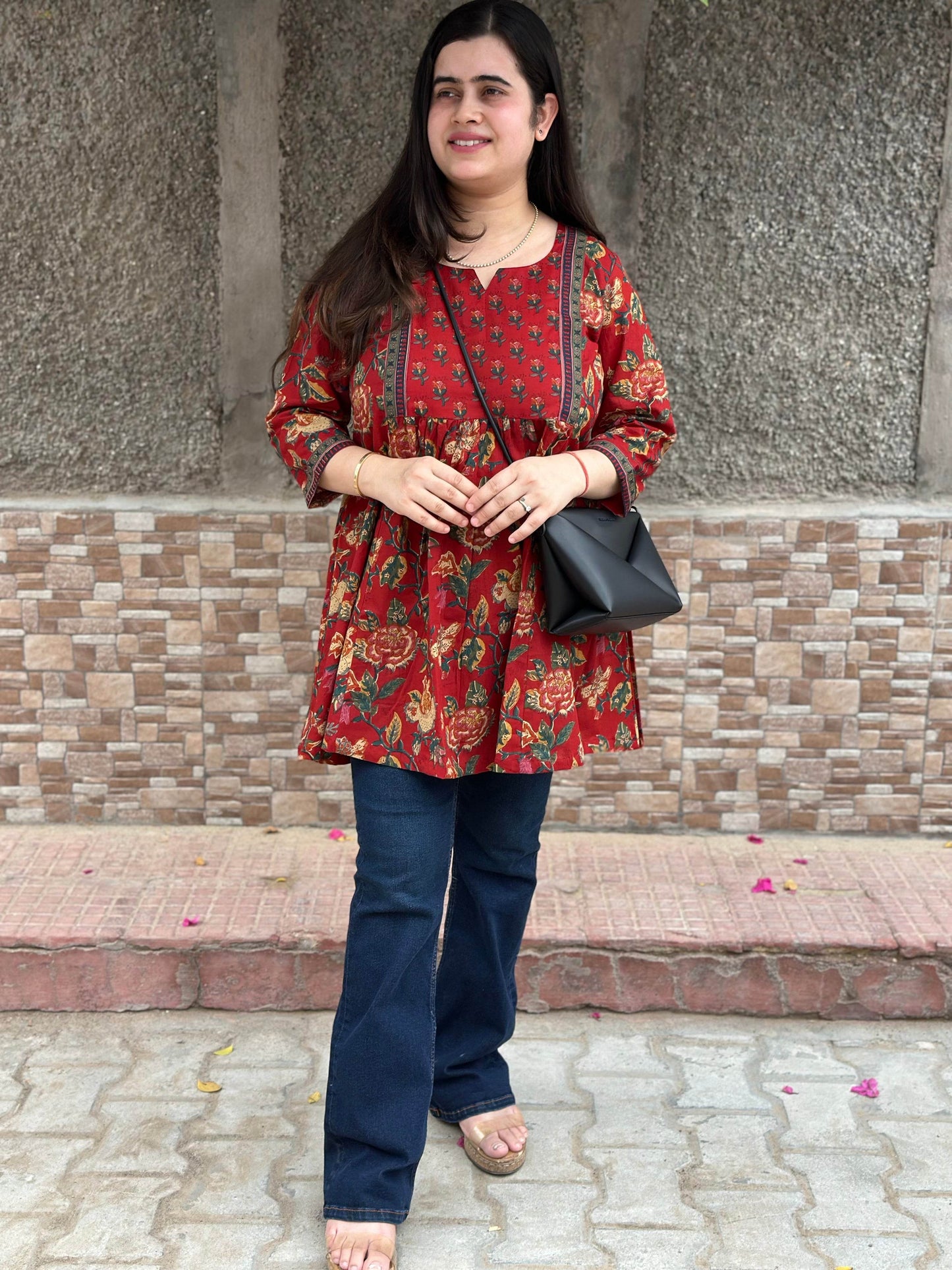 Short Cotton tunics for women - Vijay Laxmi