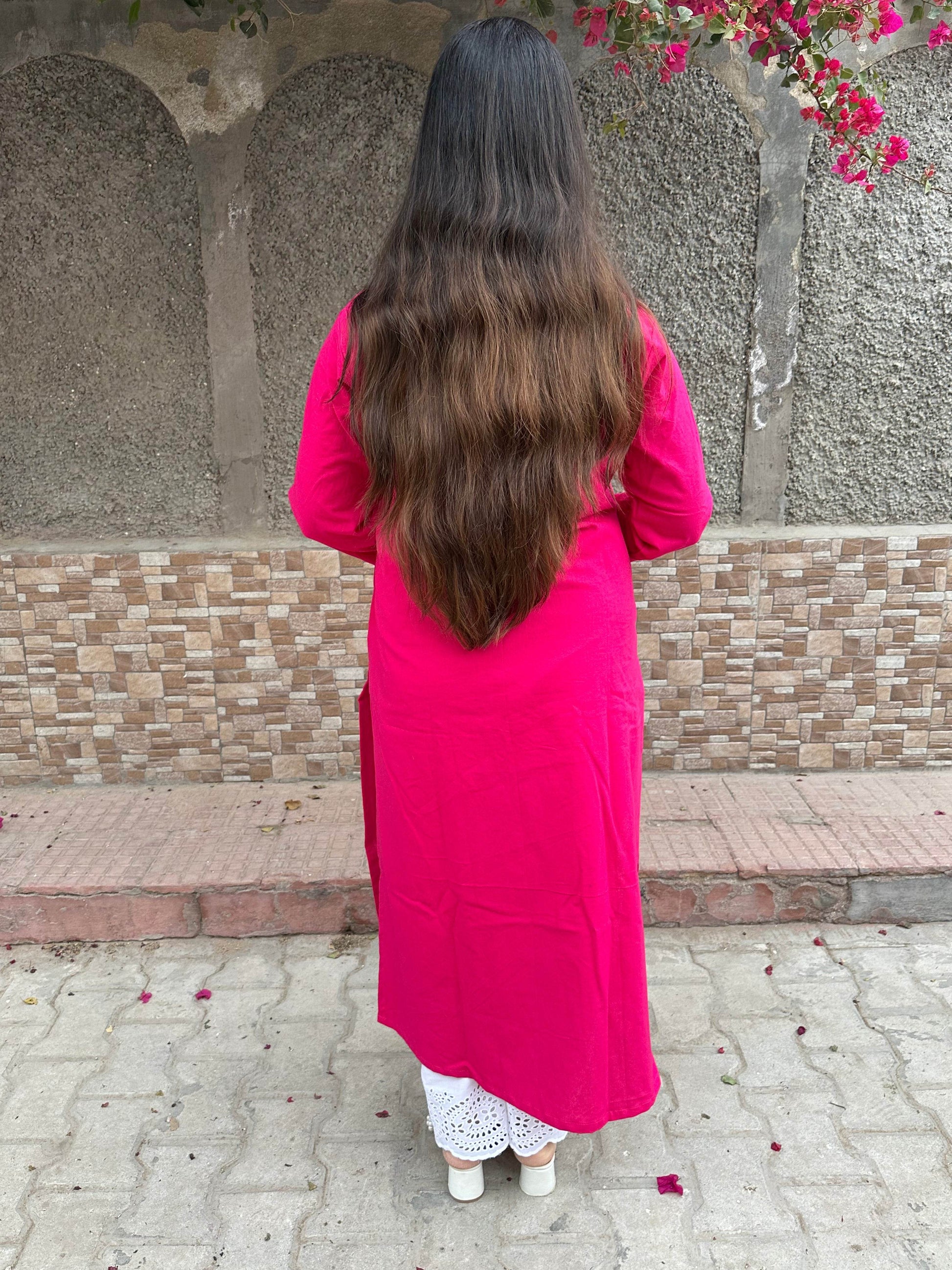 Airy Linen Long Kurta - Vijay Laxmi