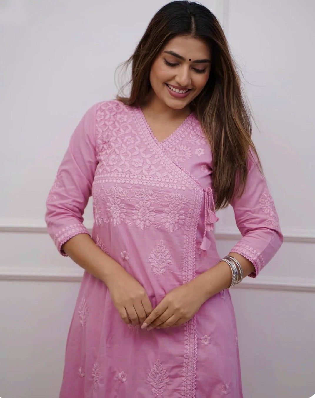 Cotton Chikankari kurta Set