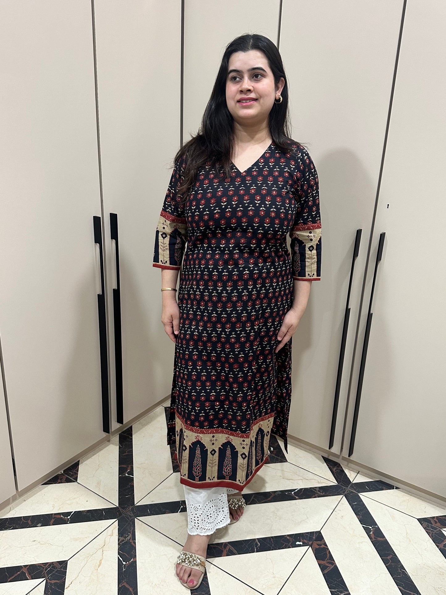 Airy Cotton kalamkari kurti for women