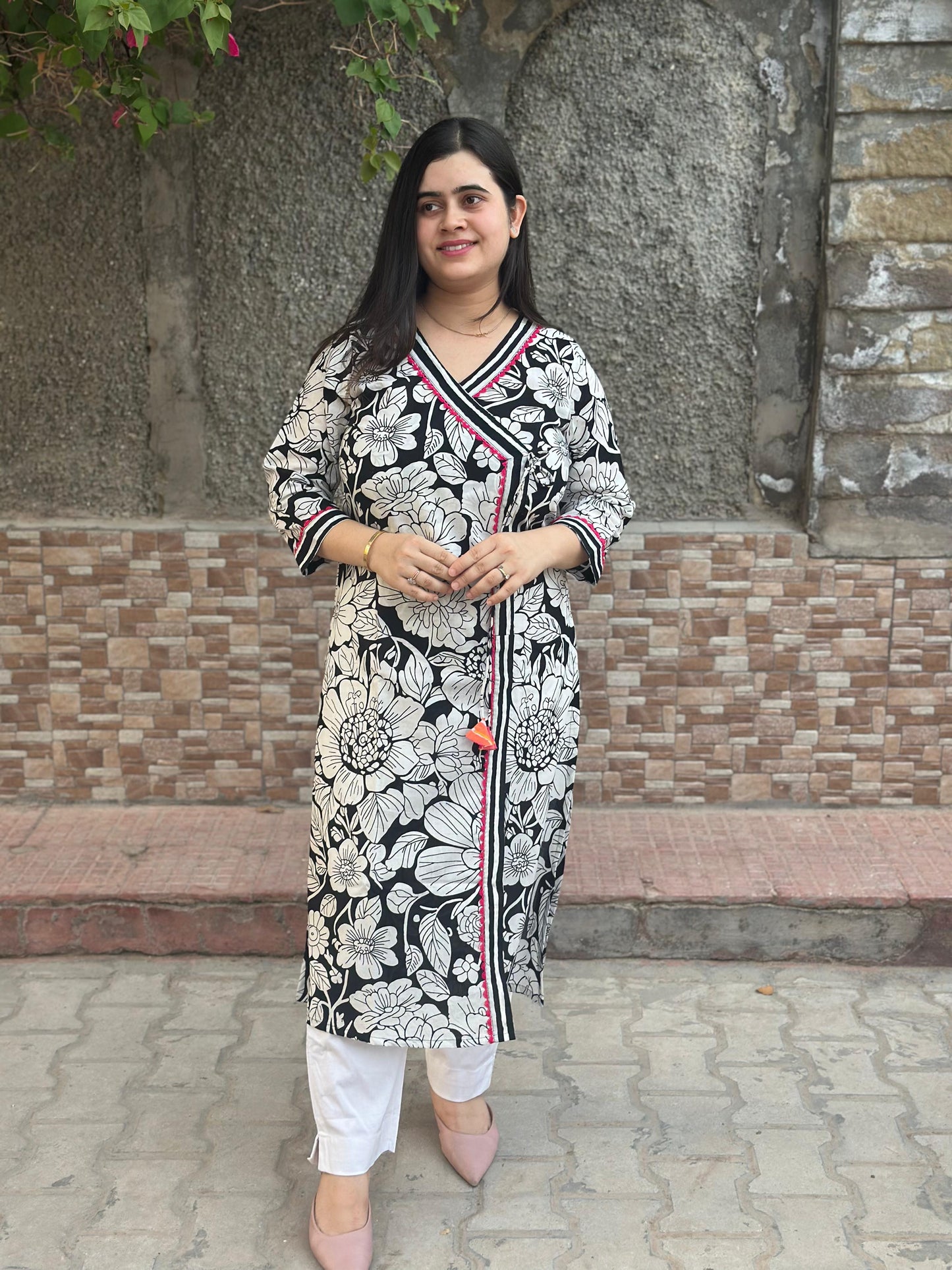 Airy Cotton Kurti for women black