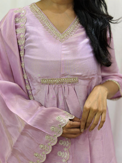 Viscose Shimmer Silk suit For Women - Vijay Laxmi