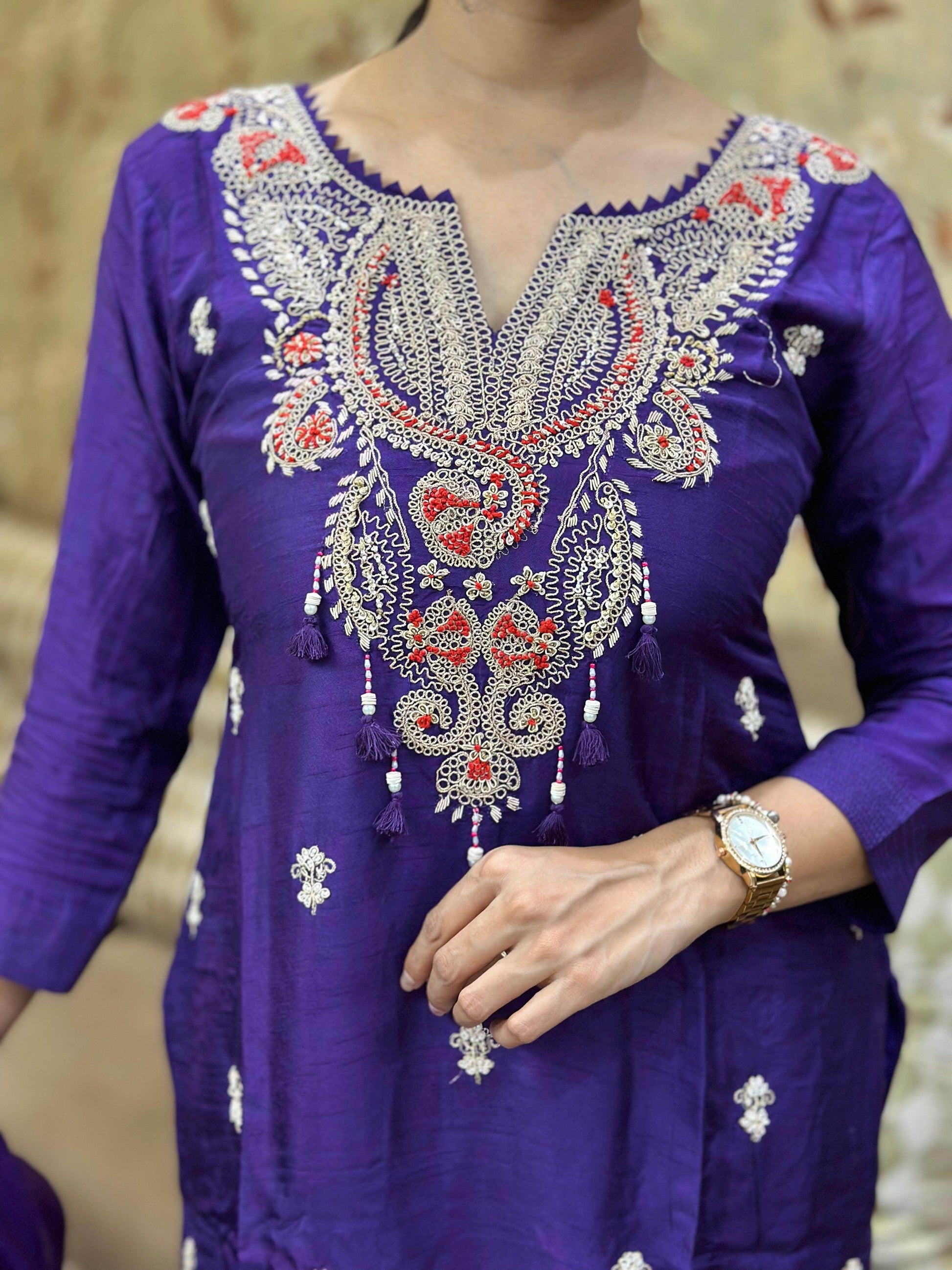 Dola Silk suit For Women - Vijay Laxmi