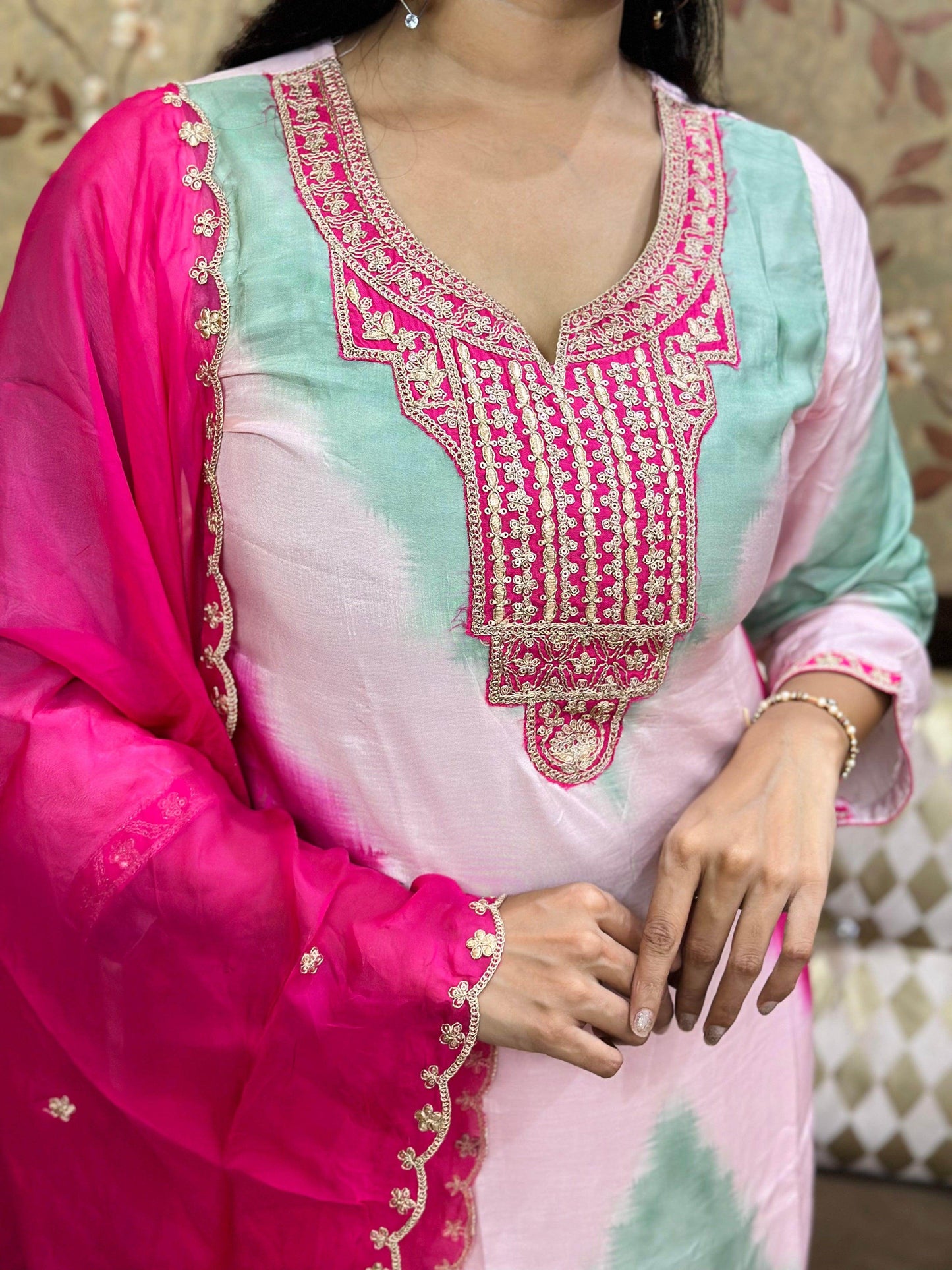 Pure Viscose Soft Silk Suit - Vijay Laxmi