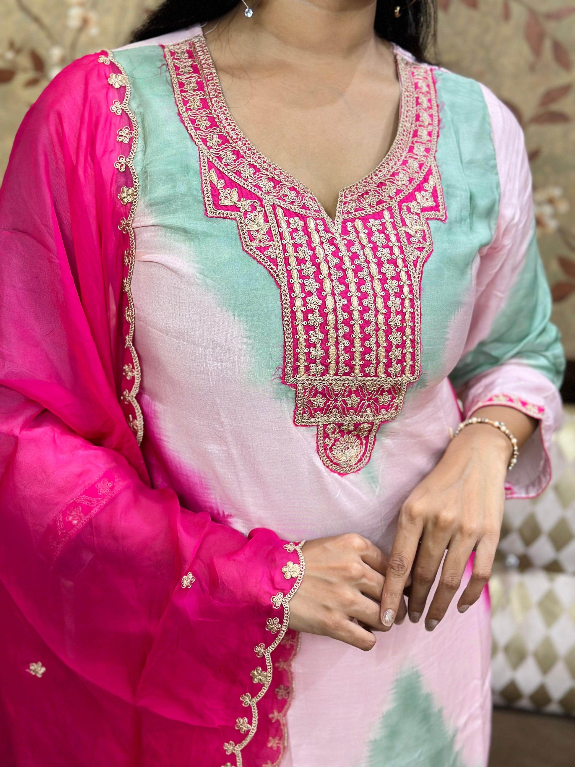 Pure Viscose Soft Silk Suit - Vijay Laxmi