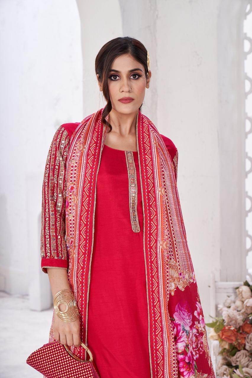 Maharani Crepe Suit - Vijay Laxmi