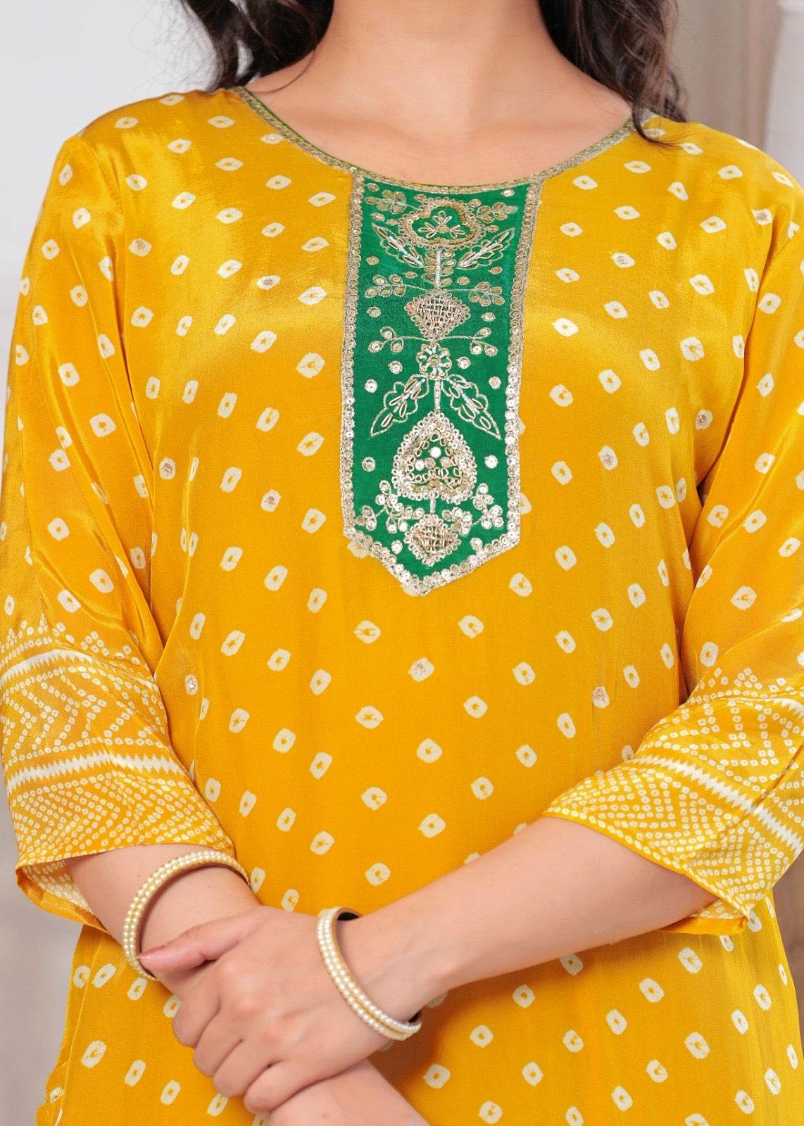 Soft Crepe Silk Suit For Women - Vijay Laxmi