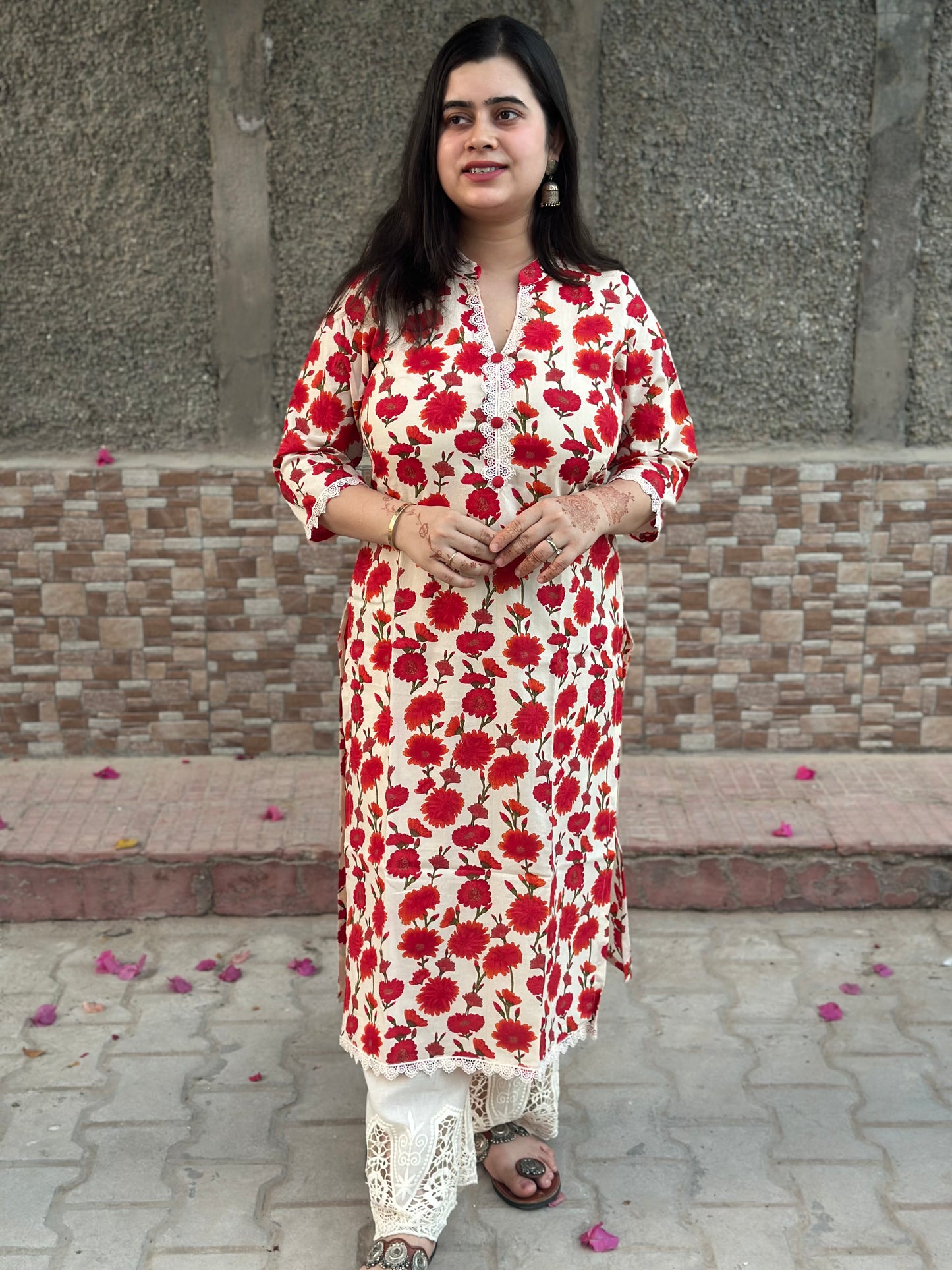 Airy Cotton Kurti for women floral