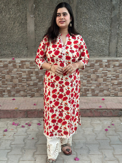 Airy Cotton Kurti for women floral