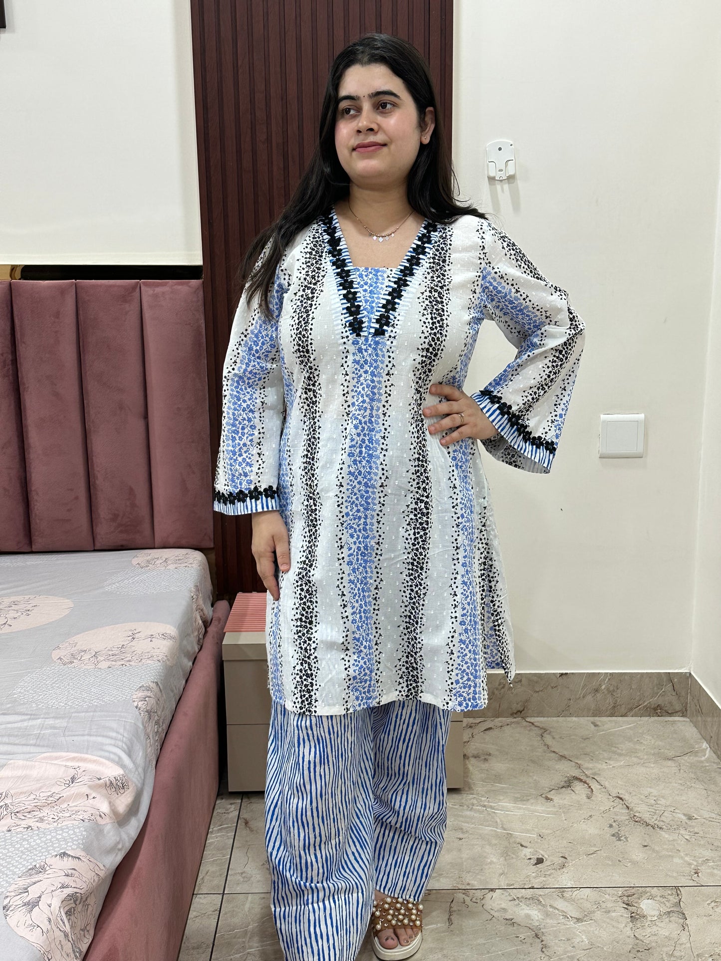Jasmine Farshi Salwar Suit white