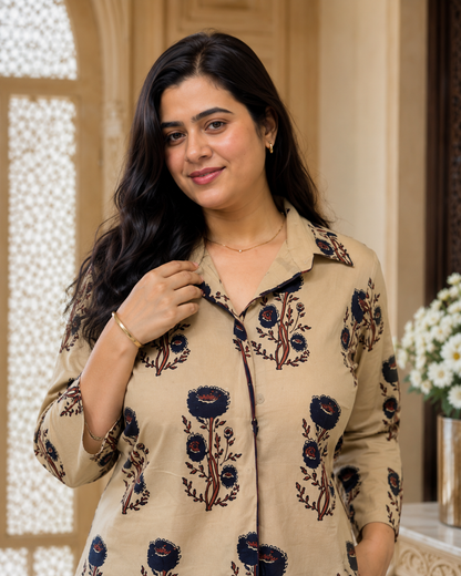 Noor Premium cotton night wear cord set