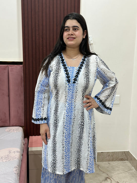 Jasmine Farshi Salwar Suit white