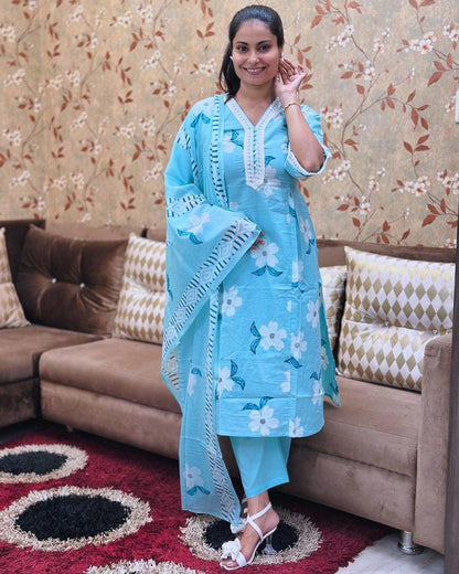 Cotton Kurta Set - Vijay Laxmi
