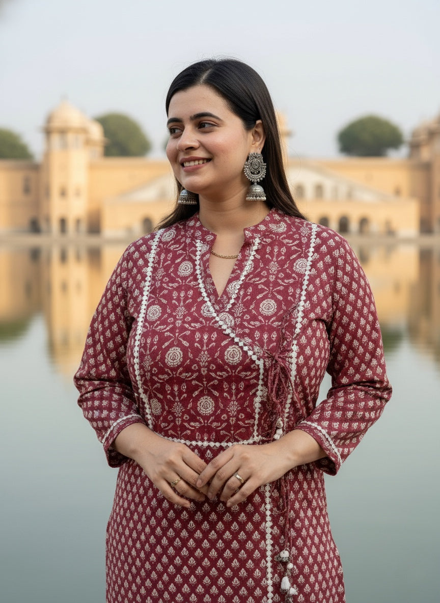 Airy Cotton kalamkari Kurti for women