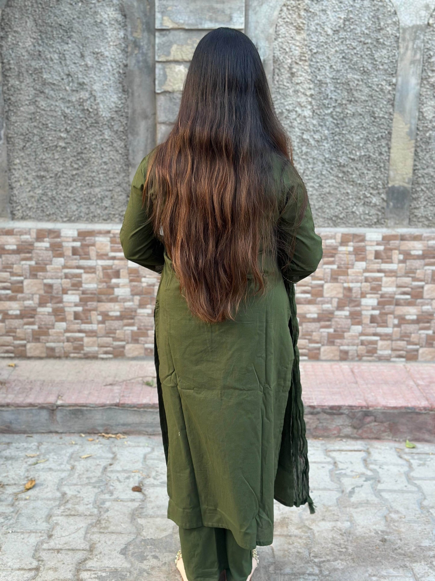 Cotton kurta set for women with dupatta - Vijay Laxmi