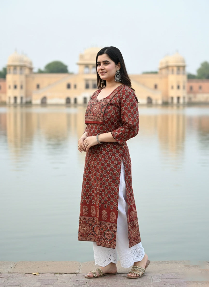 Airy Cotton Kurti Arjakh