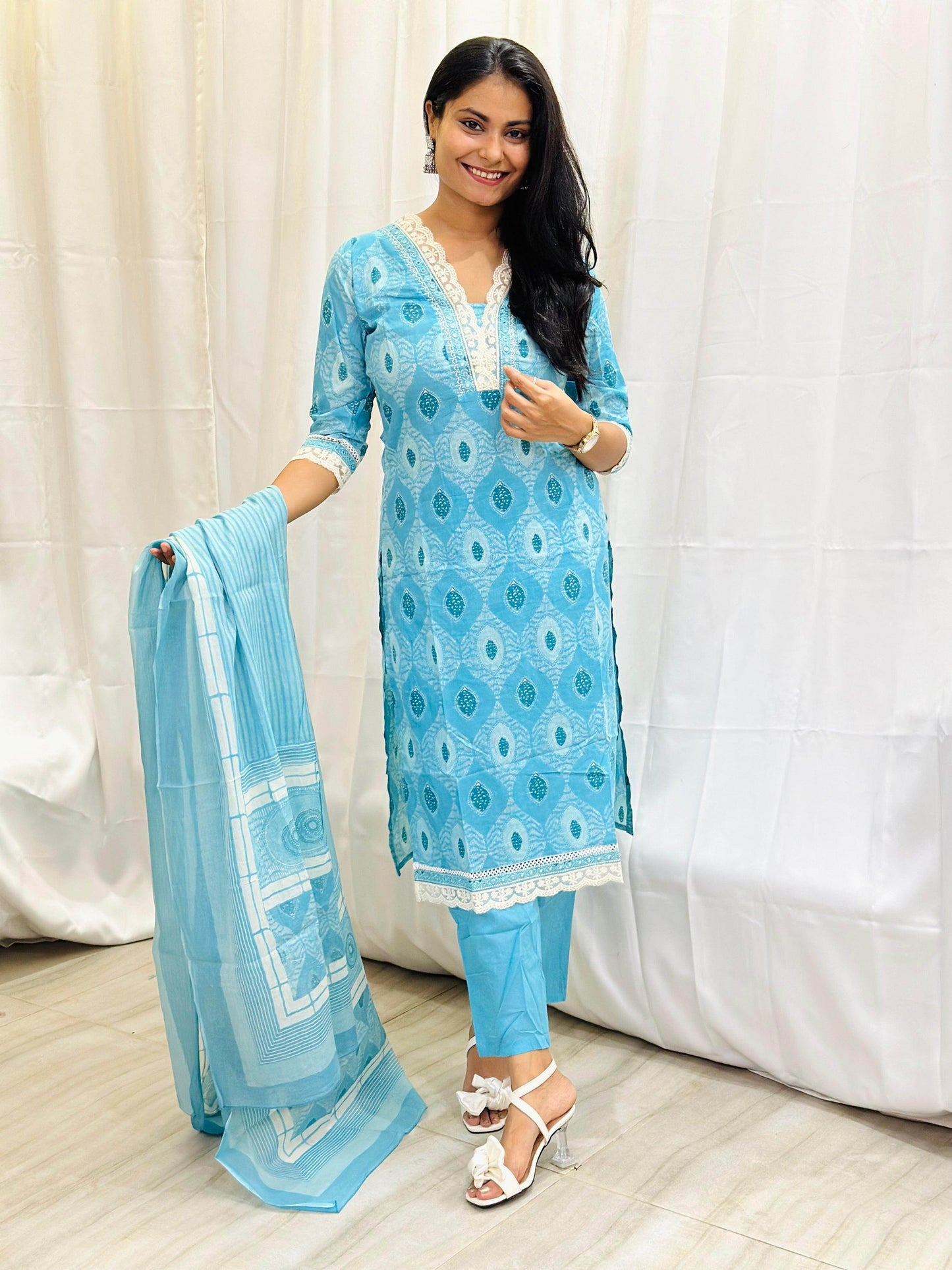 Soft Cotton Suit For Women - Vijay Laxmi