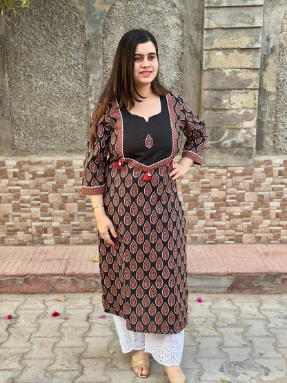 Airy cotton kurti for women - Vijay Laxmi