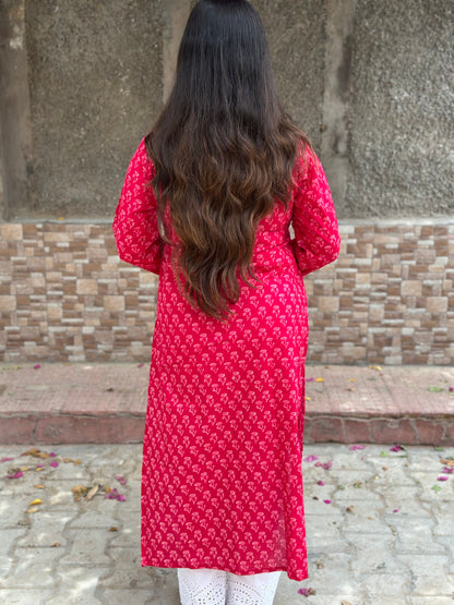 Airy Cotton Kurti kalamkari