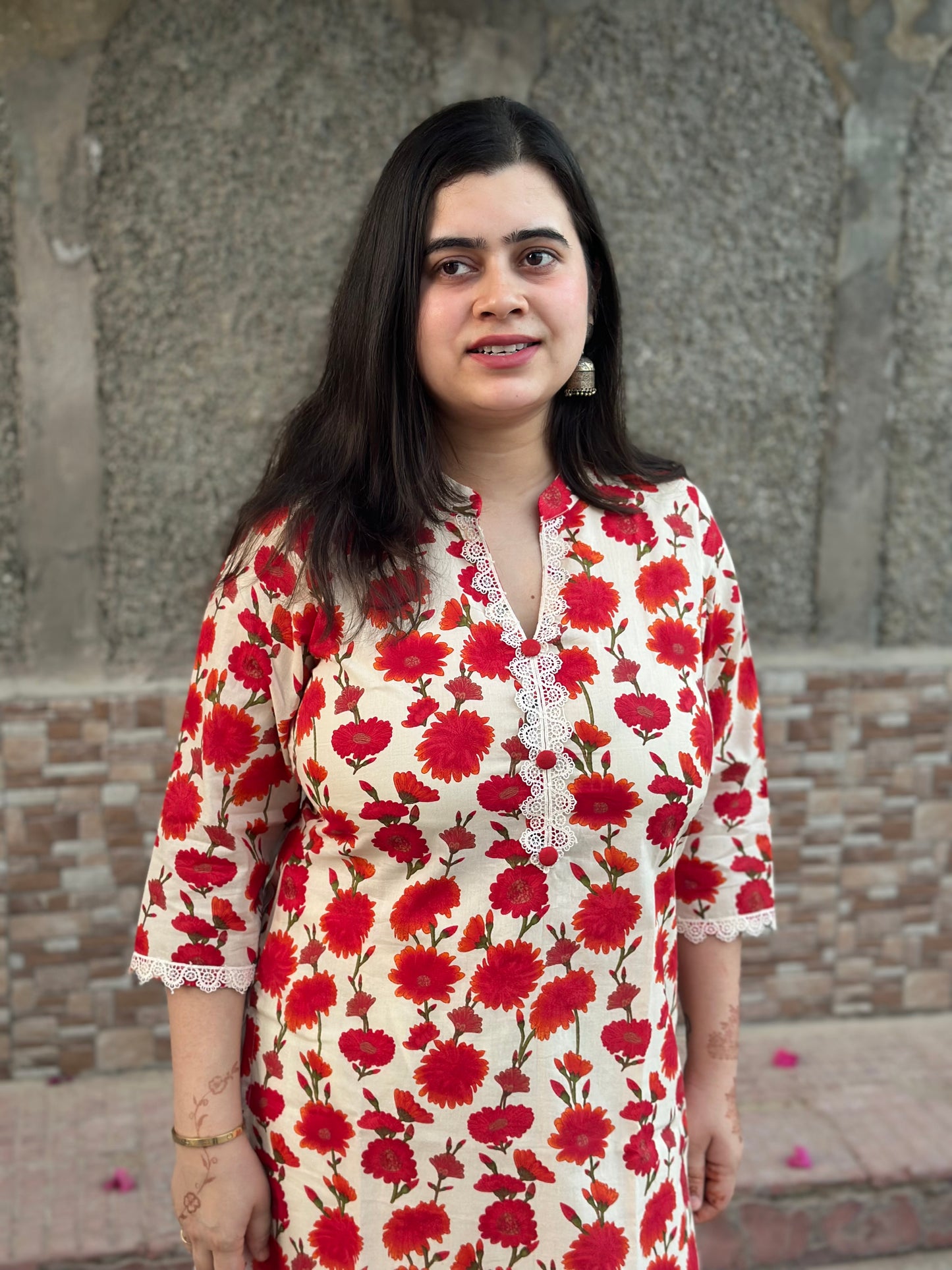 Airy Cotton Kurti for women floral