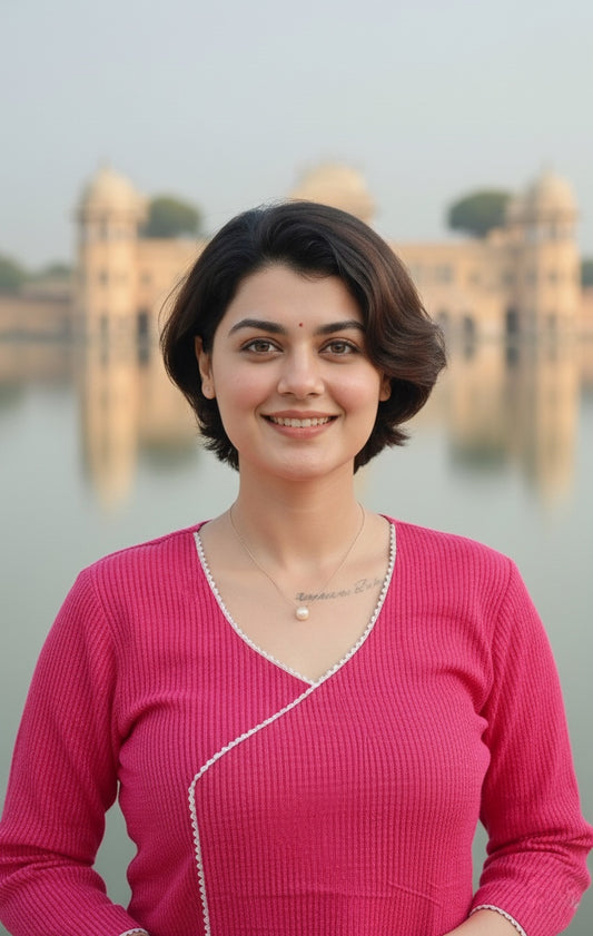 Short Kantha Cotton tunic for women