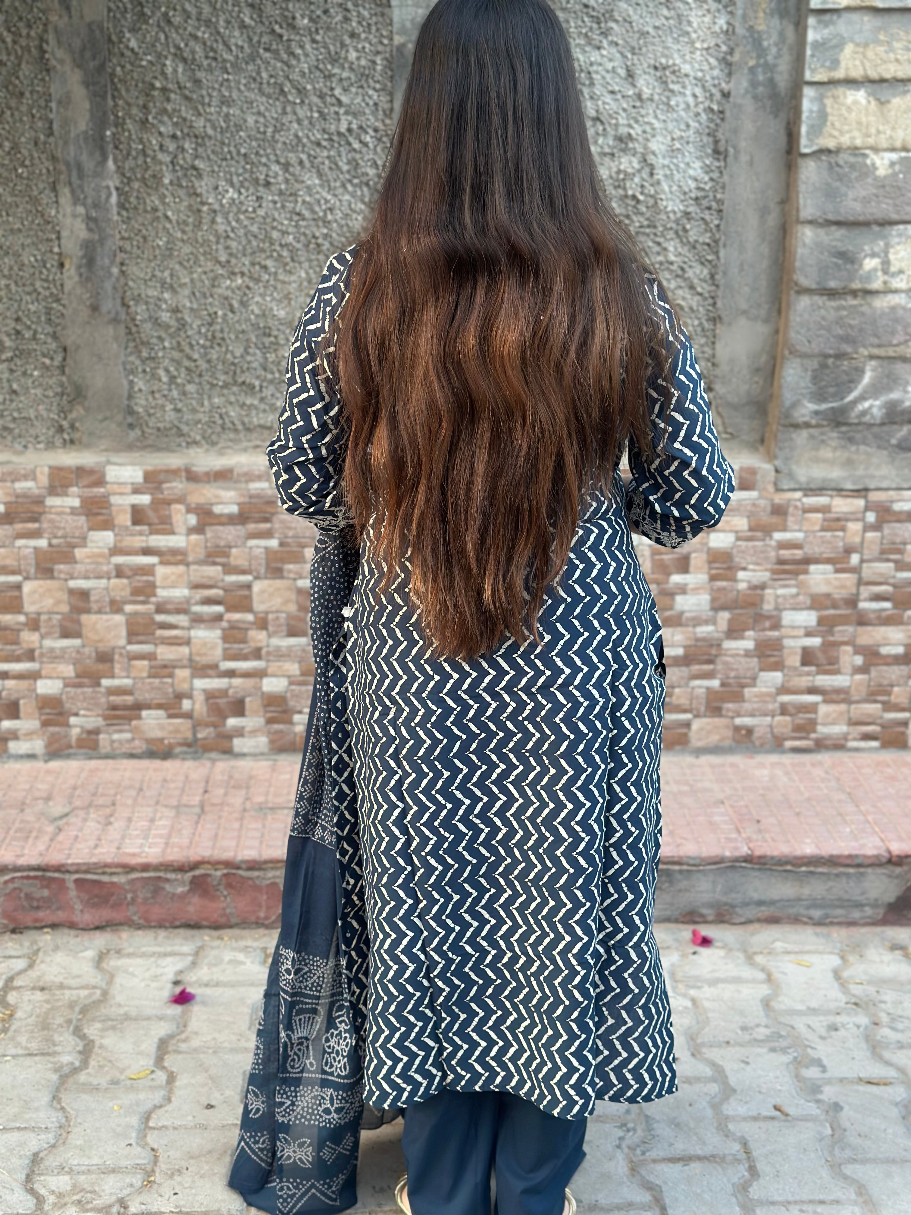 Cotton kurta set for women with dupatta