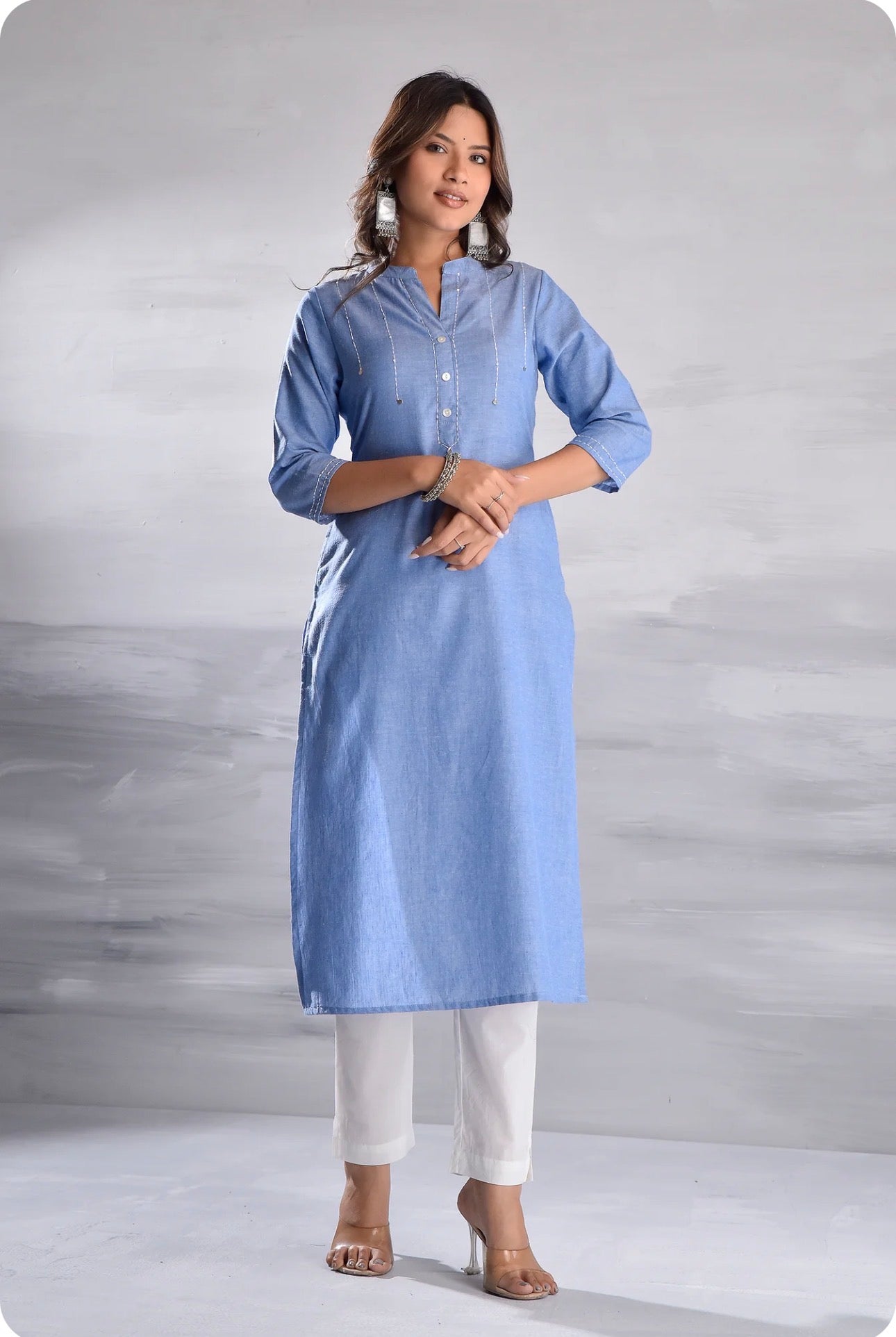 Denim Cotton kurti