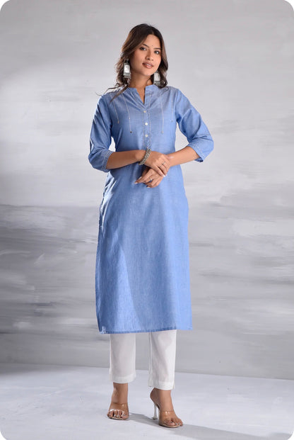 Denim Cotton kurti