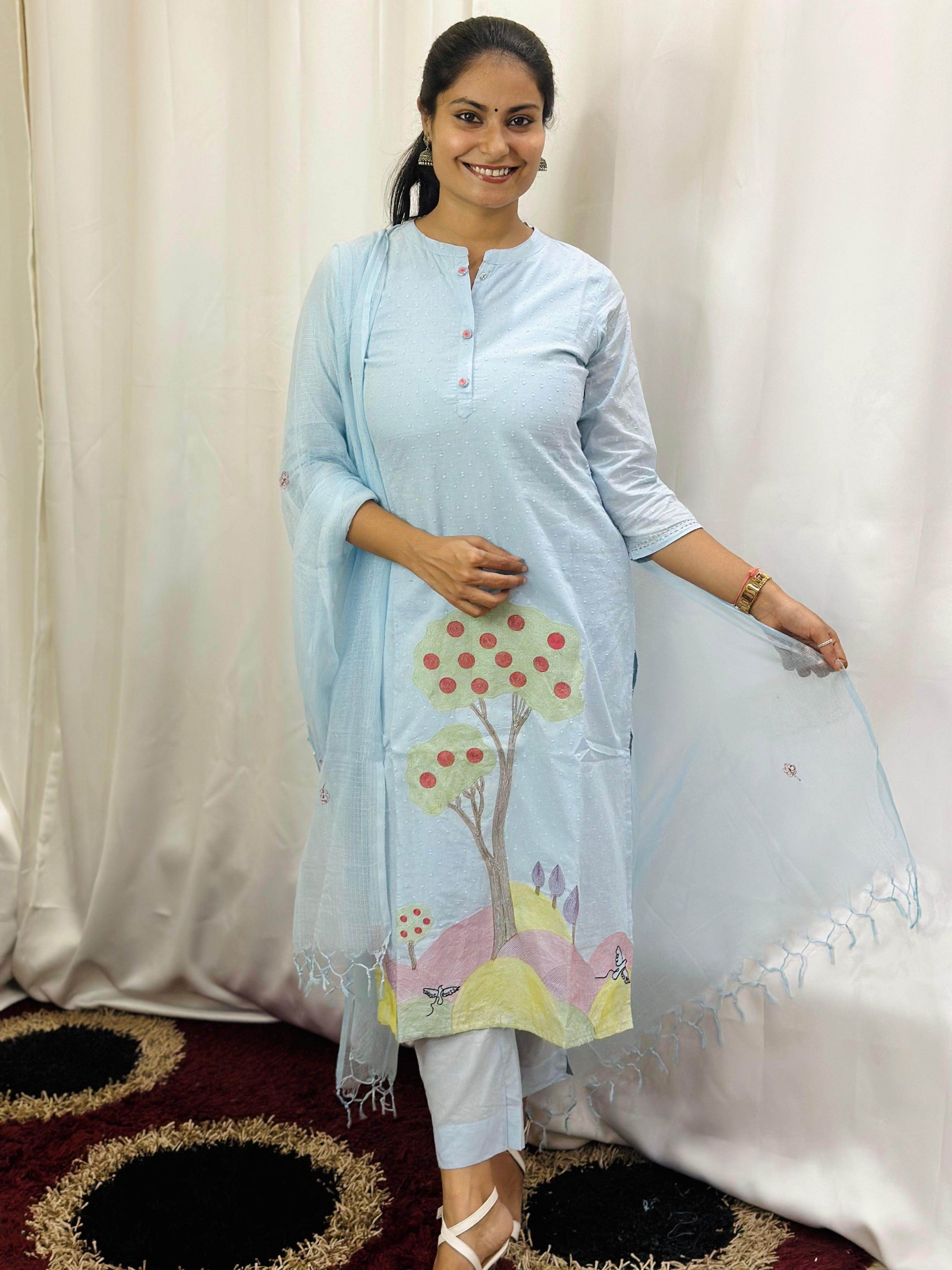 Cotton Kurta Set for Women - Vijay Laxmi
