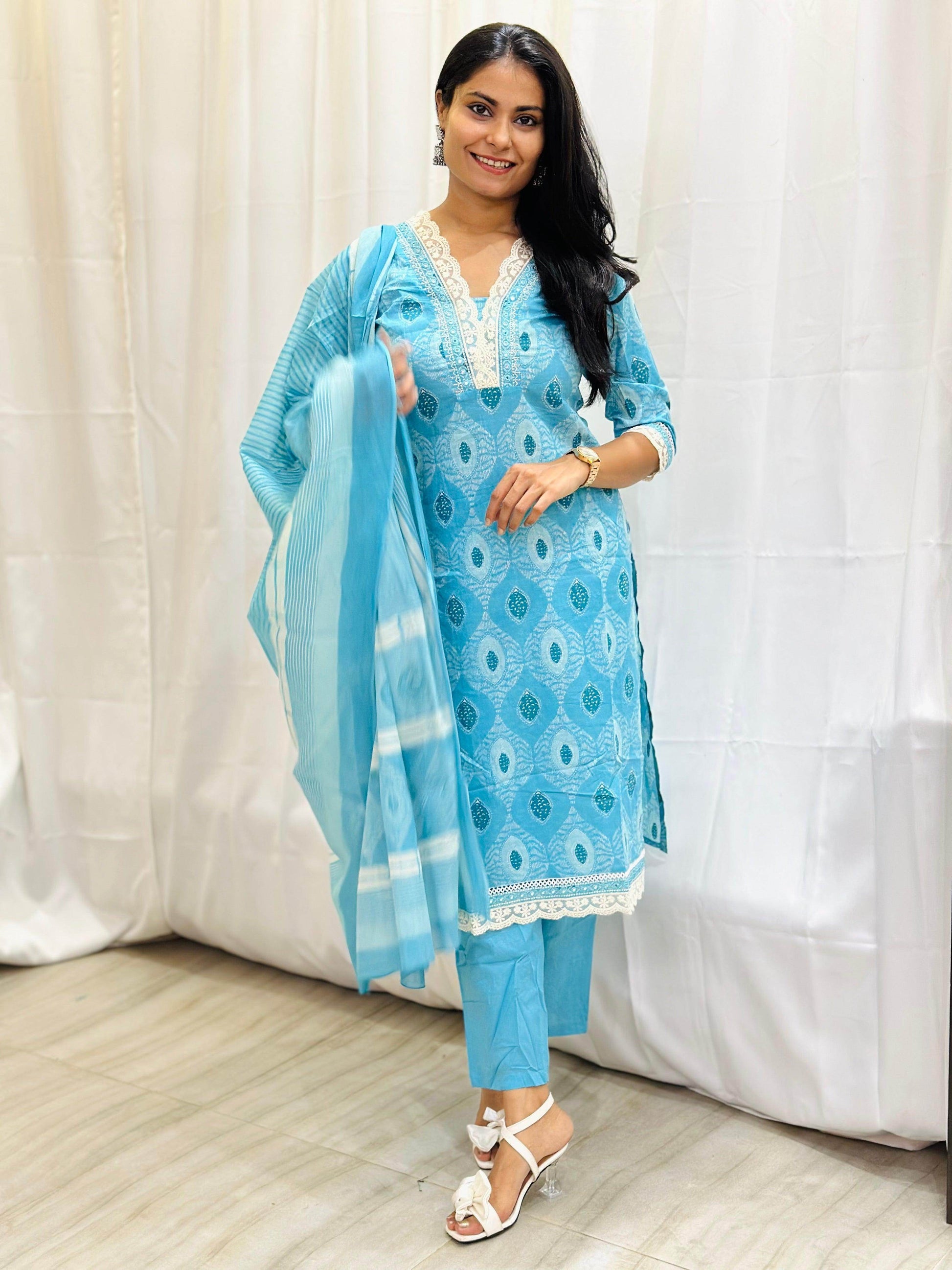 Soft Cotton Suit For Women - Vijay Laxmi