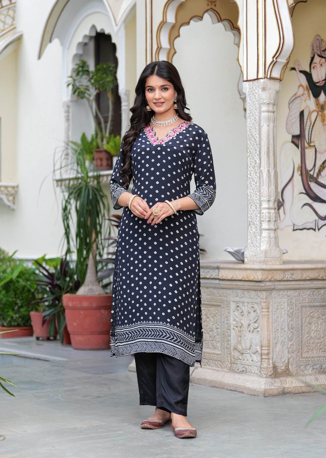 Soft Crepe Silk Suit For Women - Vijay Laxmi