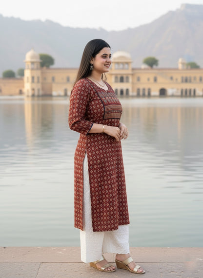 Airy Cotton Arjakh Kurti for women