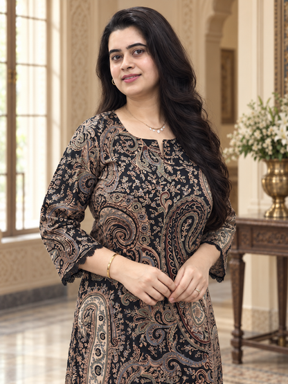 Gulmohar kalamkari cotton kurta & pant