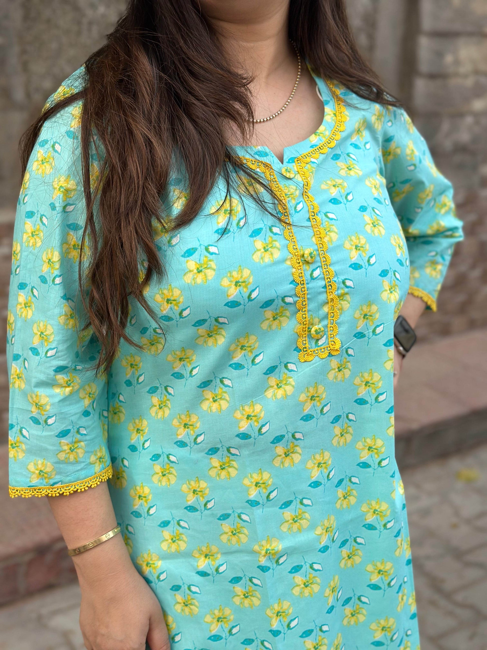 Airy Cotton Kurti for women - Vijay Laxmi