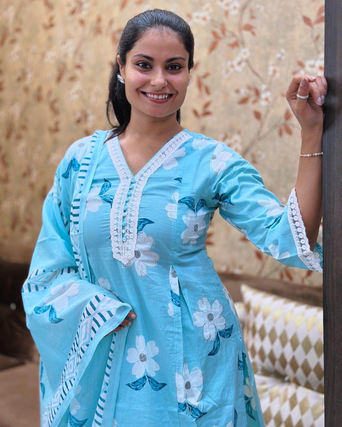 Cotton Kurta Set - Vijay Laxmi