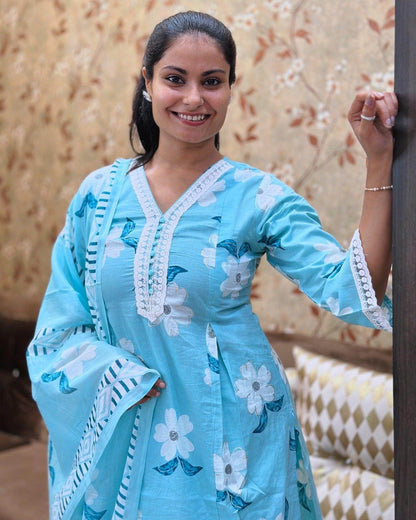 Cotton Kurta Set - Vijay Laxmi