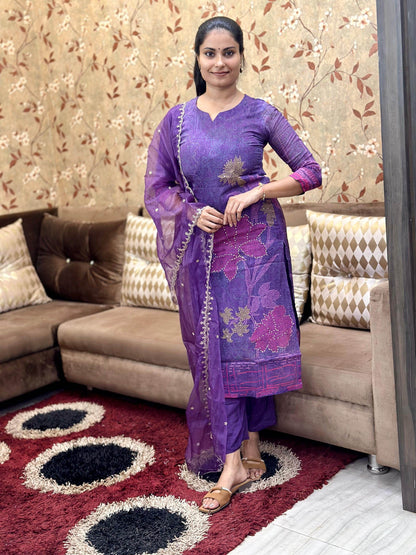 Soft Organza Suit For Women - Vijay Laxmi