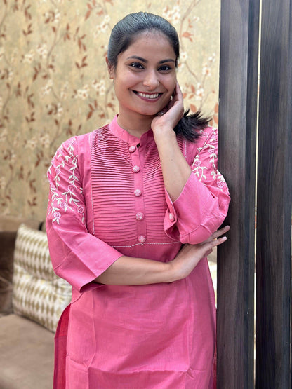 Premium Cotton Kurta Set For Women - Vijay Laxmi